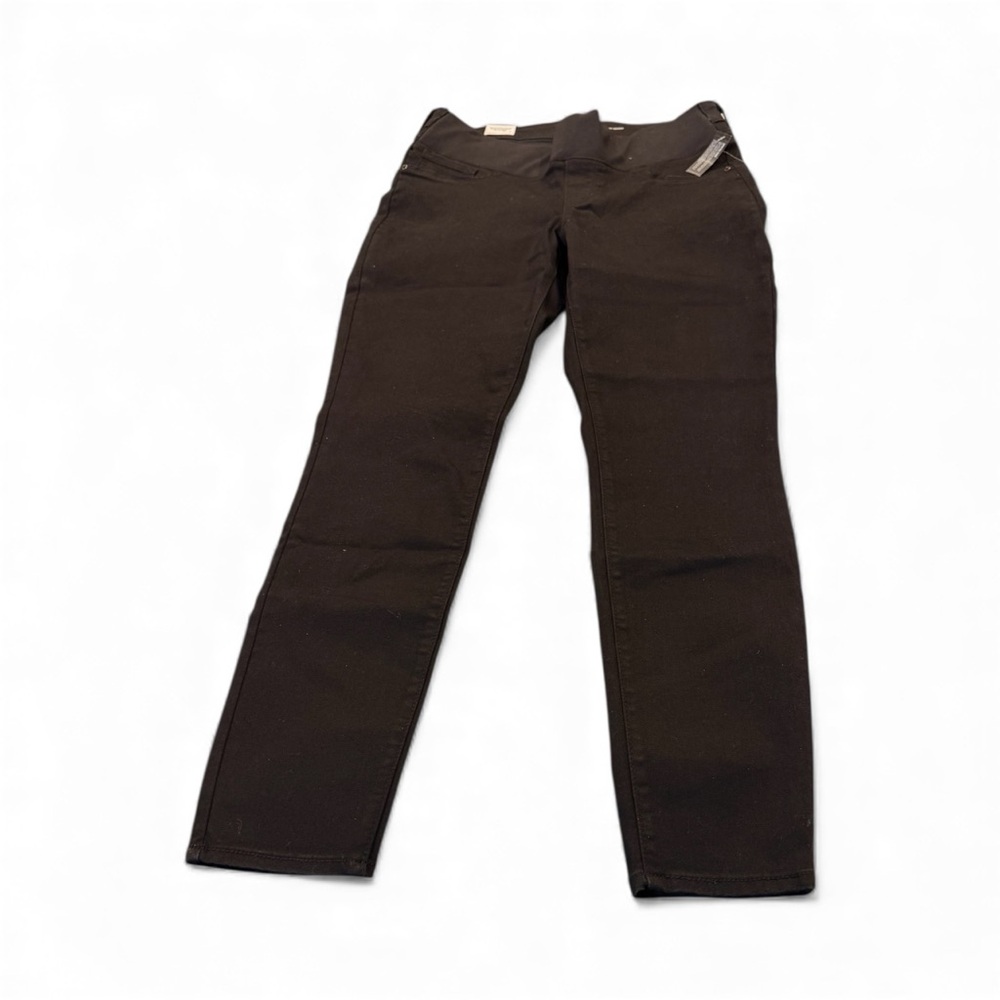 SIGNATURE by Levi Strauss GOLD LABEL baby bump skinny Jean BLACK MATERNITY large